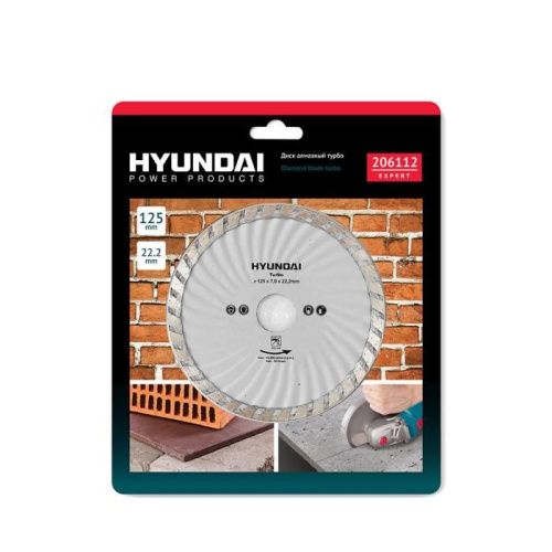 Диск алмазный HYUNDAI 125*22,2mm турбo 206112-Tehinstrument