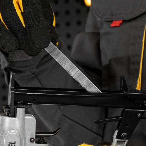 Скобы 21GA для пнев. степл., 12мм, шир. - 0,95мм, тол. - 0,6мм, шир. скобы - 12,8мм, 5000шт Denzel-Tehinstrument