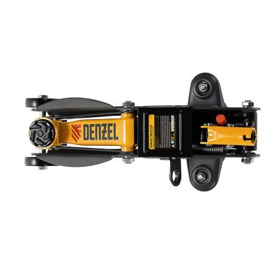 Домкрат гидравлический подкатной с фиксатором, 2 т, 130-330 мм Denzel-Tehinstrument