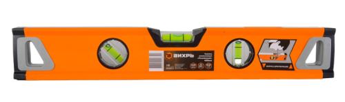 Уровень алюминиевый «Усиленный» 400мм 3 глазка фрезерованный Вихрь-Tehinstrument