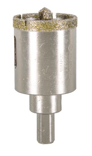 Коронка алмазная Вихрь по керамограниту/керамике, 35 мм-Tehinstrument