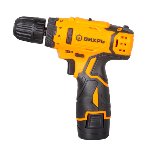 Дрель-шуруповерт Вихрь ДА-12Л-2КН с набором инструментов-Tehinstrument
