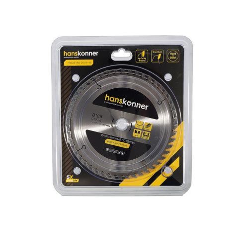 Пильный диск по дереву 185x20/16мм, 48 зубьев, Hanskonner-Tehinstrument