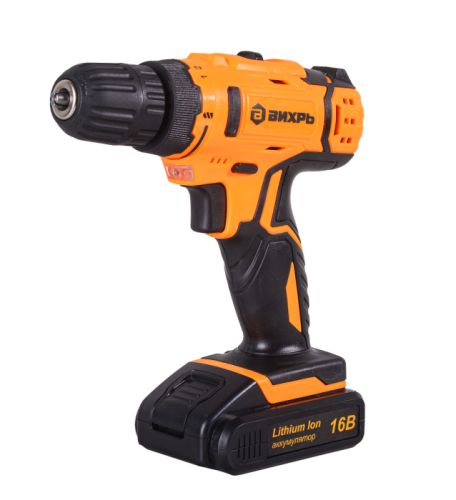 Дрель-шуруповерт Вихрь ДА-16Л-2К (2,0 А/ч)-Tehinstrument