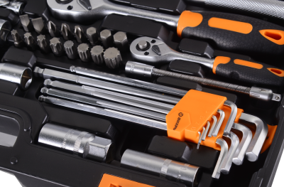 Набор инструментов, 1/2", 1/4", CrV, в кейсе 151 предмет Вихрь-Tehinstrument