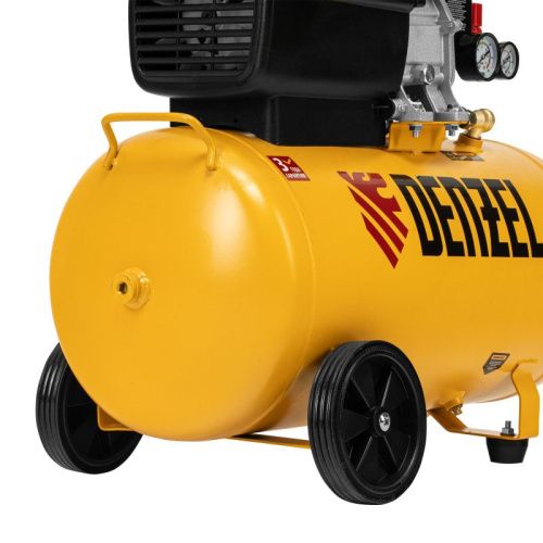 Компрессор воздушный, прямой привод DC1500/50, 1.5 кВт, 50 литров, 220 л/мин Denzel-Tehinstrument