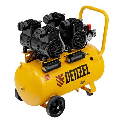 Малошумный безмасляный компрессор Denzel DLP-3000/50-Tehinstrument