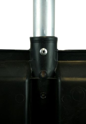 Лопата снегоуборочная 41х45 см, морозостойкий пластик, алюминевый черенок  Sturm-Tehinstrument