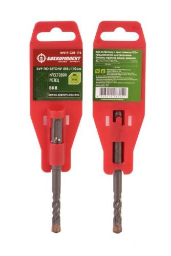 Бур SDS+ 08х110 крестовой резец ВК8 спираль S4 БОЕКОМПЛЕКТ-Tehinstrument