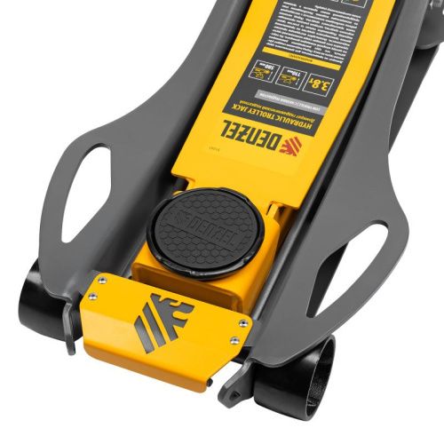 Домкрат гидравлический подкатной, 3,8 т, 110-580 мм, быстрый подъем, низкий подхват, проф. Denzel-Tehinstrument