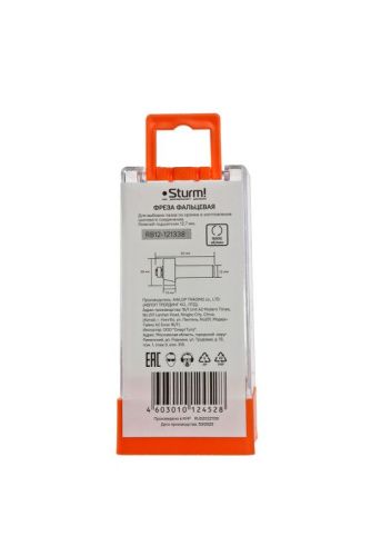 Фреза фальцевая с подшипником dxhxl 38x13x60 мм, хв.12  Sturm-Tehinstrument