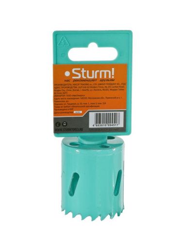 Коронка биметаллическая, 40 мм, 5/8",  Sturm-Tehinstrument