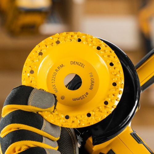 Чашка твёрдосплавная зачистная,125 мм, Наклонная, крупное зерно #8// Denzel-Tehinstrument