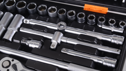 Набор инструментов, 1/2", 1/4", CrV, в кейсе 151 предмет Вихрь-Tehinstrument