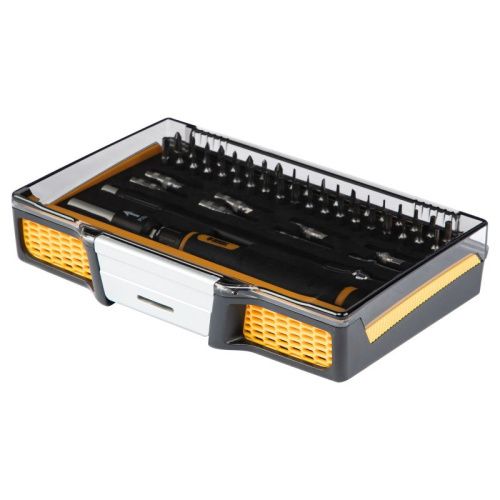 Отвертка с набором бит и торцевых головок для точных работ, гибкий привод, 48 шт, CrMo Denzel-Tehinstrument