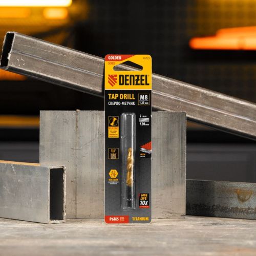 Сверло-метчик М8 х 1,25 мм, Р6М5// Denzel-Tehinstrument
