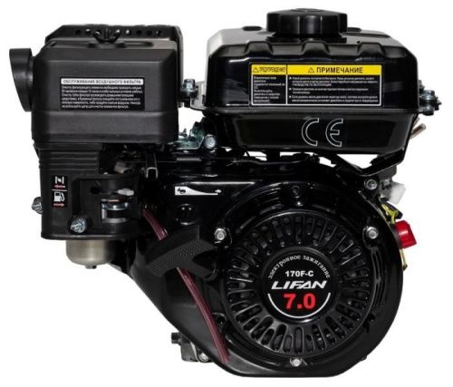 Двигатель Lifan 170F-C Pro, вал ?20мм, катушка 7 Ампер-Tehinstrument