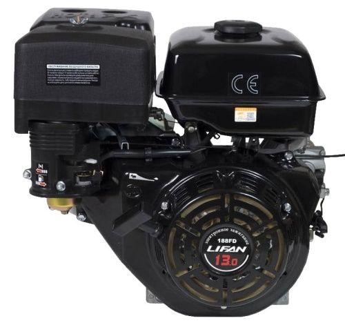 Двигатель Lifan 188FD, вал ?25мм, катушка 3 Ампера-Tehinstrument