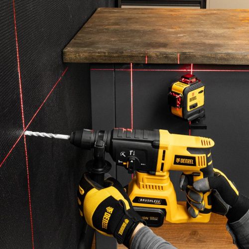 Лазерный уровень мультипризменный Denzel LX 360-3 Red-Tehinstrument