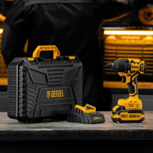 Бесщеточный аккумуляторный ударный гайковерт Denzel CIWH-BL-20-500, Li-Ion, 20 В-Tehinstrument