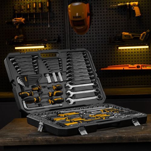 Набор инструментов 144 предмета Denzel, пластиковый кейс-Tehinstrument