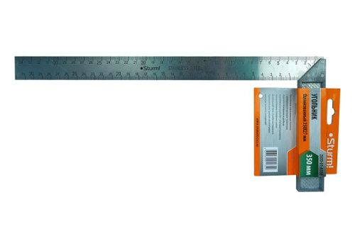 Угольник 350мм, стальной, оцинкованный,  Sturm-Tehinstrument