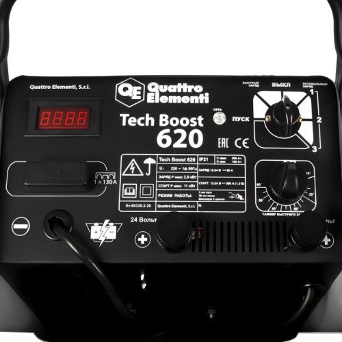 Пуско-зарядное устройство QUATTRO ELEMENTI Tech Boost 620-Tehinstrument