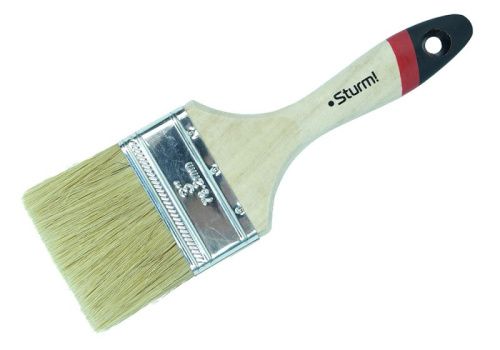 Кисть плоская "Euro" 3" (75 мм), натуральная щетина  Sturm-Tehinstrument