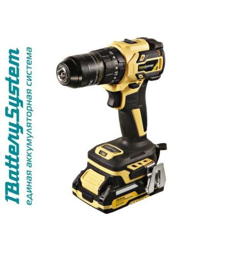 HCD2065BLIC Аккумуляторный шуруповерт Hanskonner 1BatterySystem-Tehinstrument