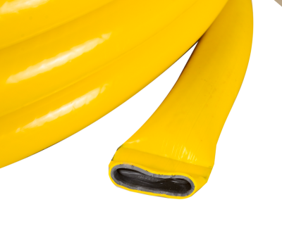 Шланг Вихрь поливочный ПВХ усиленный, пищевой трехслойный армированный 1", 25м (жёлтый)-Tehinstrument