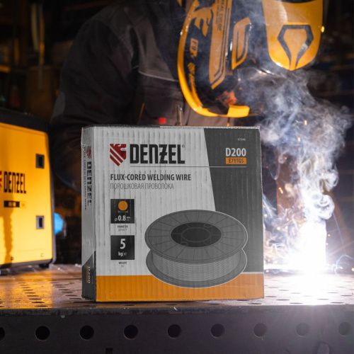 Порошковая проволока Е71TGS, диам. 0,8 мм, 5 кг, диам. катушки D200 Denzel-Tehinstrument
