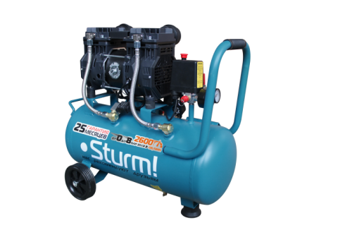 AC93250OL Компрессор воздуш.безмасл. Sturm 1,5кВт, 240л/мин, ресивер 50л,  бесшум.,"профи"-Tehinstrument