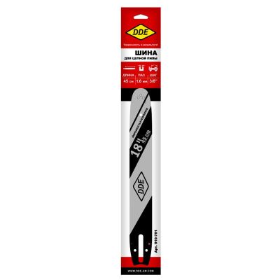 Шина пилы цепной сварная DDE 18"/ 45 см 3/8"-1,6-66 зв-Tehinstrument