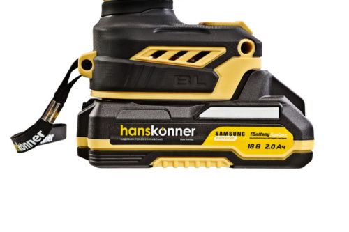 HCD2065PRO Аккумуляторный шуруповерт Hanskonner 1BatterySystem-Tehinstrument