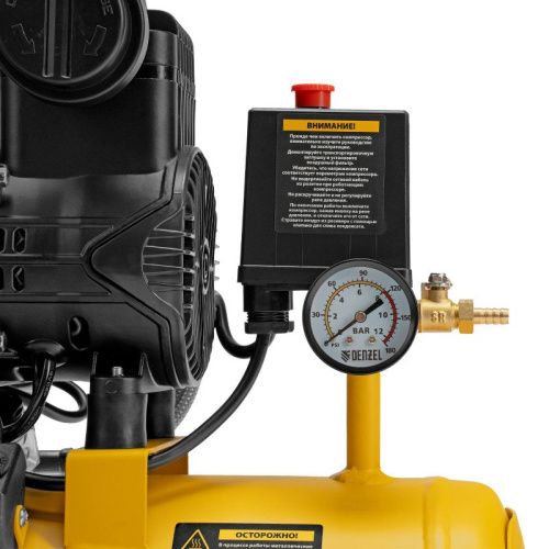 Малошумный безмасляный компрессор Denzel DLP-950/10-Tehinstrument