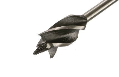 Cверло по дереву X тип, 4 резца, D=25мм, L=165мм, 6гр. Хв., блистер,  Sturm-Tehinstrument