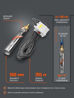 Насос скважинный Patriot CP 1160 C-Tehinstrument