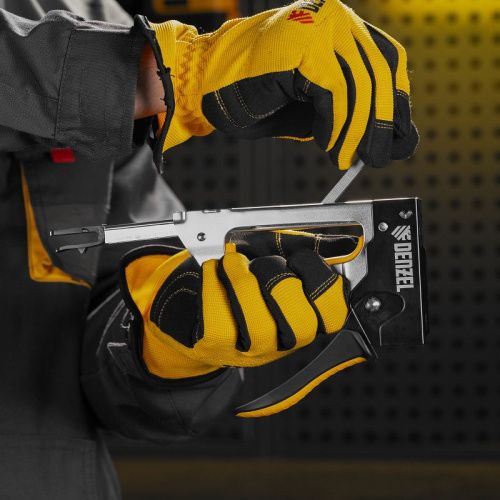 Степлер металлический, скобы в комплекте, 2К рукоятка, тип 53, 6-10 мм Denzel-Tehinstrument