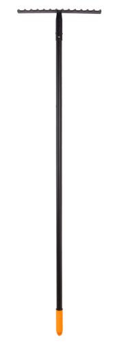 Грабли прямые Вихрь 14 зубьев, сталь, с металлическим черенком-Tehinstrument