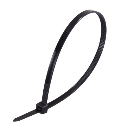 Хомуты нейлоновые (стяжки) черные 100 шт. Вихрь 4,8*250 Ч-Tehinstrument
