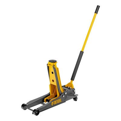 Домкрат гидравлический подкатной, 3 т, 85-610 мм, быстрый подъем, низ. подхват, проф, SUV Denzel-Tehinstrument