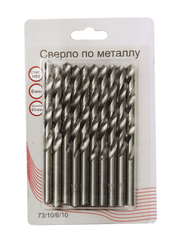 Сверло по металлу 6 мм, HSS-Tehinstrument