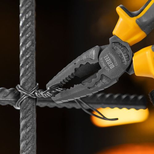 Плоскогубцы комбинированные 180 мм, трехкомпонентные рукоятки Denzel-Tehinstrument