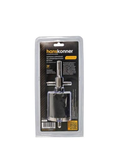 Коронка алмазная по армир. Бетону 68x80 мм, 5 сегментов, Hanskonner-Tehinstrument