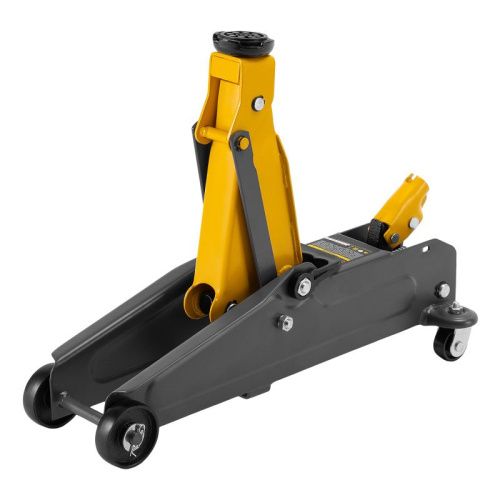 Домкрат гидравлический подкатной, 2 т, 135-385 мм, в пласт. кейсе Denzel-Tehinstrument