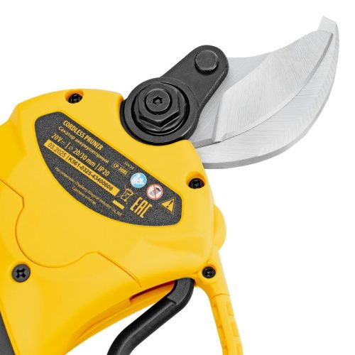 Секатор аккумуляторный, бесщет., CP-30BL, Li-Ion, 20 В, лезвия SK5 // Denzel-Tehinstrument