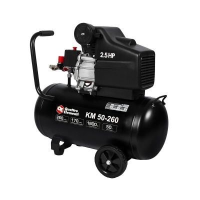 Компрессор поршневой масляный QUATTRO ELEMENTI KM 50-260-Tehinstrument