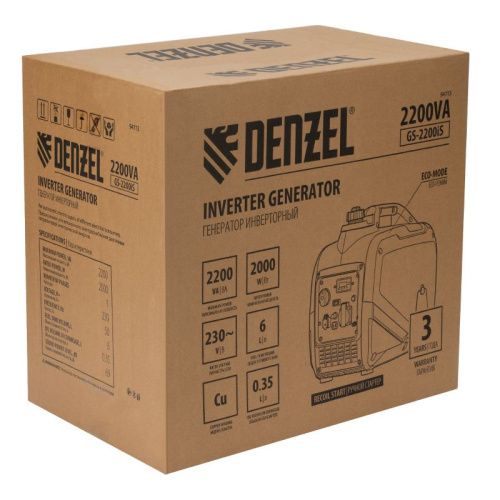 Генератор инверторный Denzel GS-2200iS-Tehinstrument