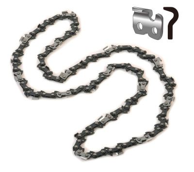 Цепь  Sturm 59 звеньев, паз 0,050", шаг 3/8", КРУГЛЫЙ ХРОМИРОВАННЫЙ, КАЛЕНЫЙ зуб-Tehinstrument
