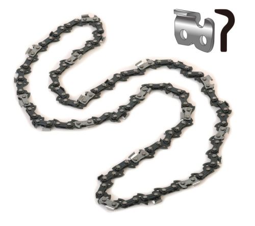 Цепь  Sturm 59 звеньев, паз 0,050", шаг 3/8", КРУГЛЫЙ ХРОМИРОВАННЫЙ, КАЛЕНЫЙ зуб-Tehinstrument